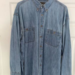 St. John’s Bay Mens XXL Denim Shirt